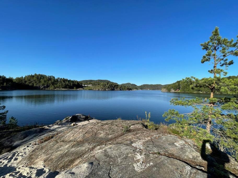 Bosvik Gard, Nyrenovert Leilighet I Hovedhus Fra 1756 Risor Bagian luar foto